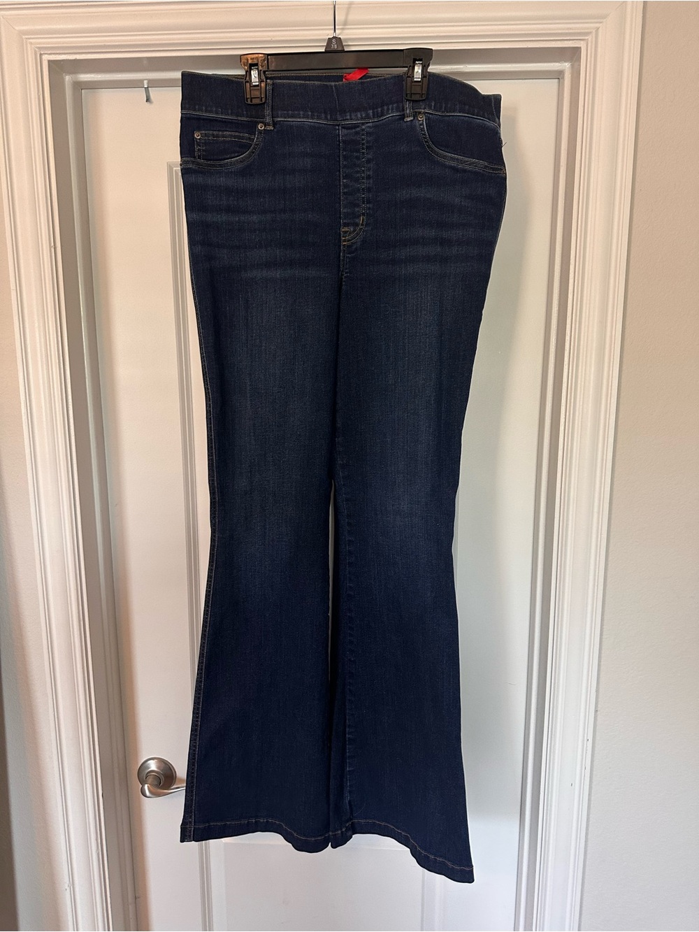 SPANX Indigo Flare Wide-Leg Jeans